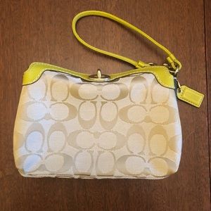 Coach Signature Wristlet